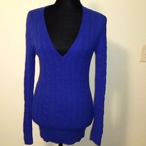 GUC American Eagle Electric Blue Sweater size L